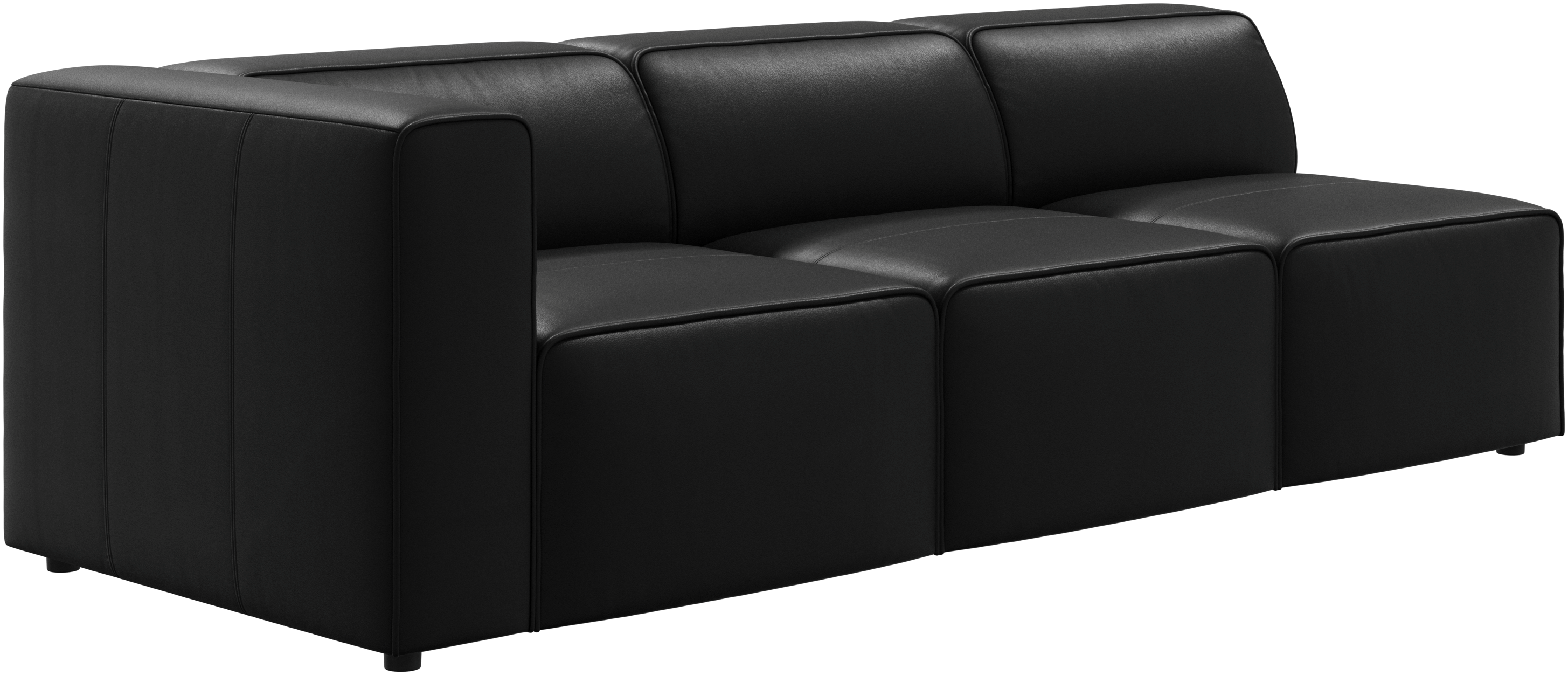 □BoConcept/ボーコンセプト□ファーゴ 3Pソファ レザー 黒☆埼玉発送